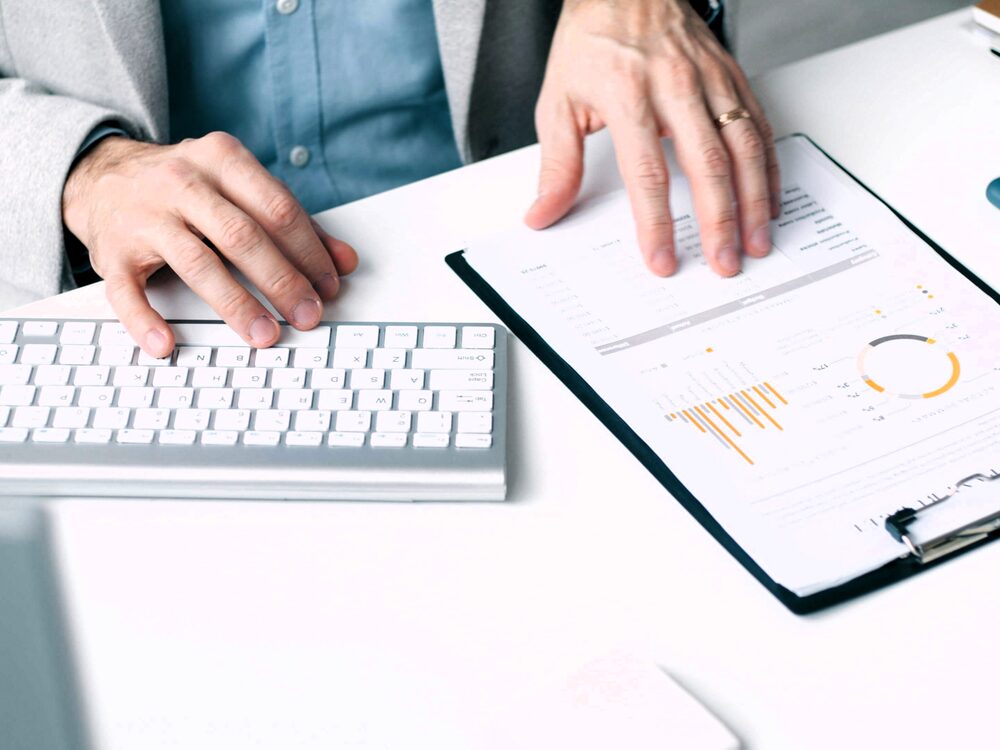 Underwriting file review with charts and documents